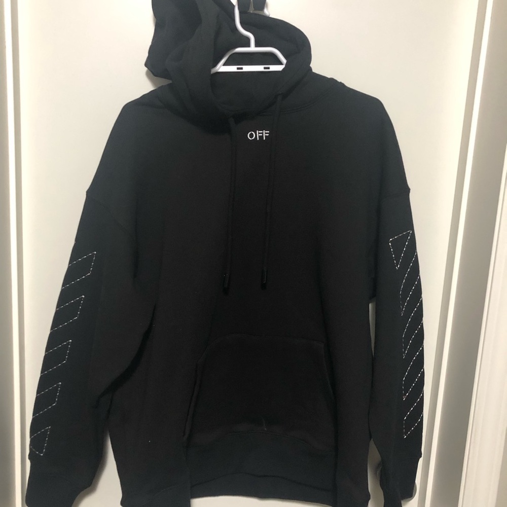 Off-White , white stitch arrows hoodie